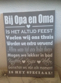 Bij opa en oma is het altijd feest