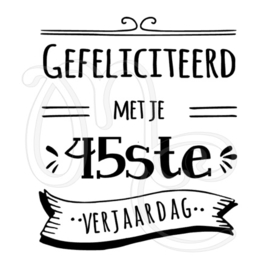 Gefeliciteerd met je ... ste verjaardag