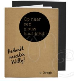 Sticker - Op naar een nieuw hoofdstuk