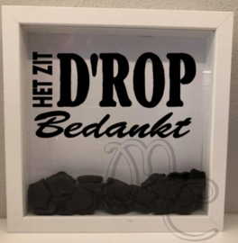 3d fotolijstje "Het zit drop bedankt"