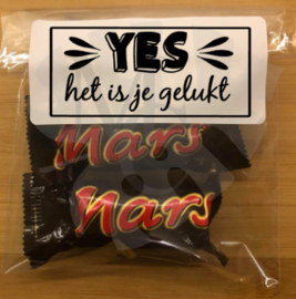 Sluit etiket: Yes het is je gelukt