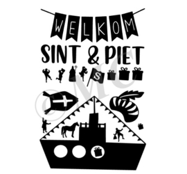 Statisch - welkom sint en piet Stoomboot