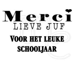 Merci lieve meester / juf voor het leuke schooljaar