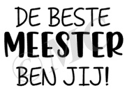 De beste meester ben jij