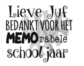 Lieve juf/meester bedankt voor het memo rabele schooljaar