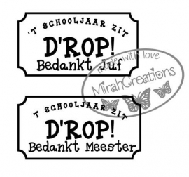 't schooljaar zit d'rop