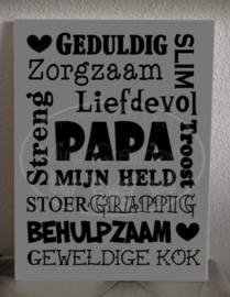 Geduldig slim zorgzaam papa