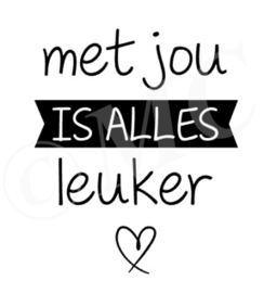 Met jou is alles leuker