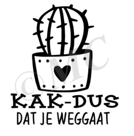 Kak dus dat je weggaat