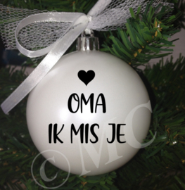 Kerstbal - Ik mis je