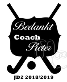 Bedankt coach - Hockey