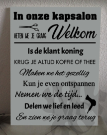 In onze / mijn kapsalon