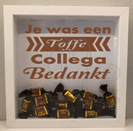 3d fotolijstje "Je was een toffe collega bedankt"