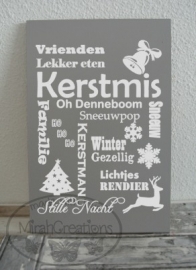 Tekstbord : Kerstmis "woorden"