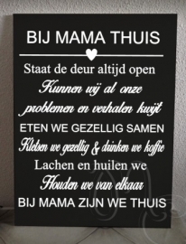 Bij mama thuis