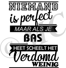 Sticker - Niemand is perfect (2)