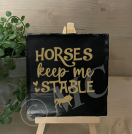tegel: Horses keep me stable
