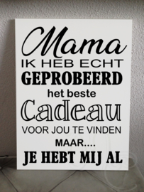 Mama Wij/Ik heb(ben) geprobeerd