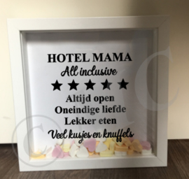 3d fotolijstje "Hotel Mama" (oma, opa, papa)