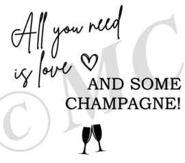 All you need is love and some champagne