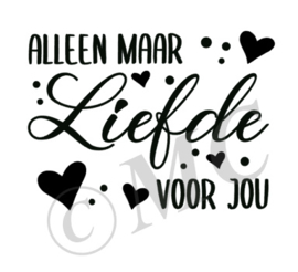 Alleen maar liefde voor jou/jullie