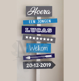 Stickers: Geboorte jongen (tbv. sign bord)