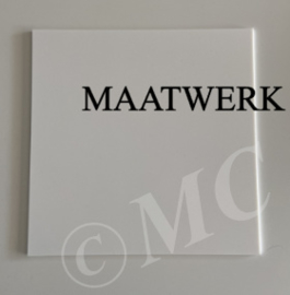 Maatwerk - Naambordje