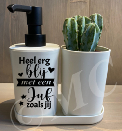 Luxe zeeppompje set - Heel erg blij met een juf zoals jij