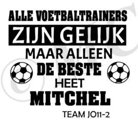 Alle mannen zijn gelijk - voetbaltrainer