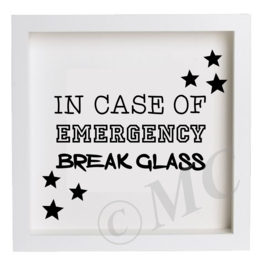3d fotolijstje "In case of emergency"