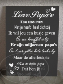 Lieve Papa kom eens even