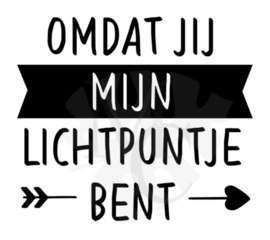 Omdat jij mijn lichtpuntje bent