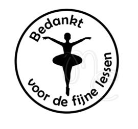 Bedankt - Ballet (rond)