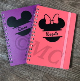 Traktatie naam stickers Mickey Minnie