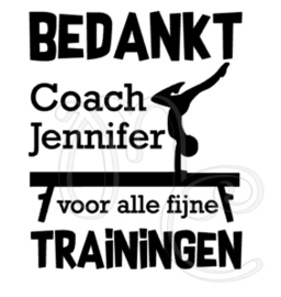 Bedankt coach - Turnen / gymnastiek