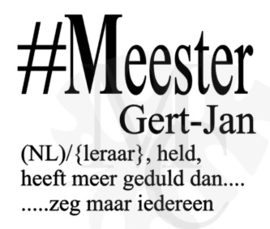 Hashtag Juf/meester