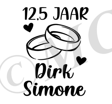 Afgekeurd Afgrond zacht 12,5 jaar getrouwd namen | Stickers | MIRAHCREATIONS
