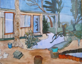 Tuinhuis: Overstroming