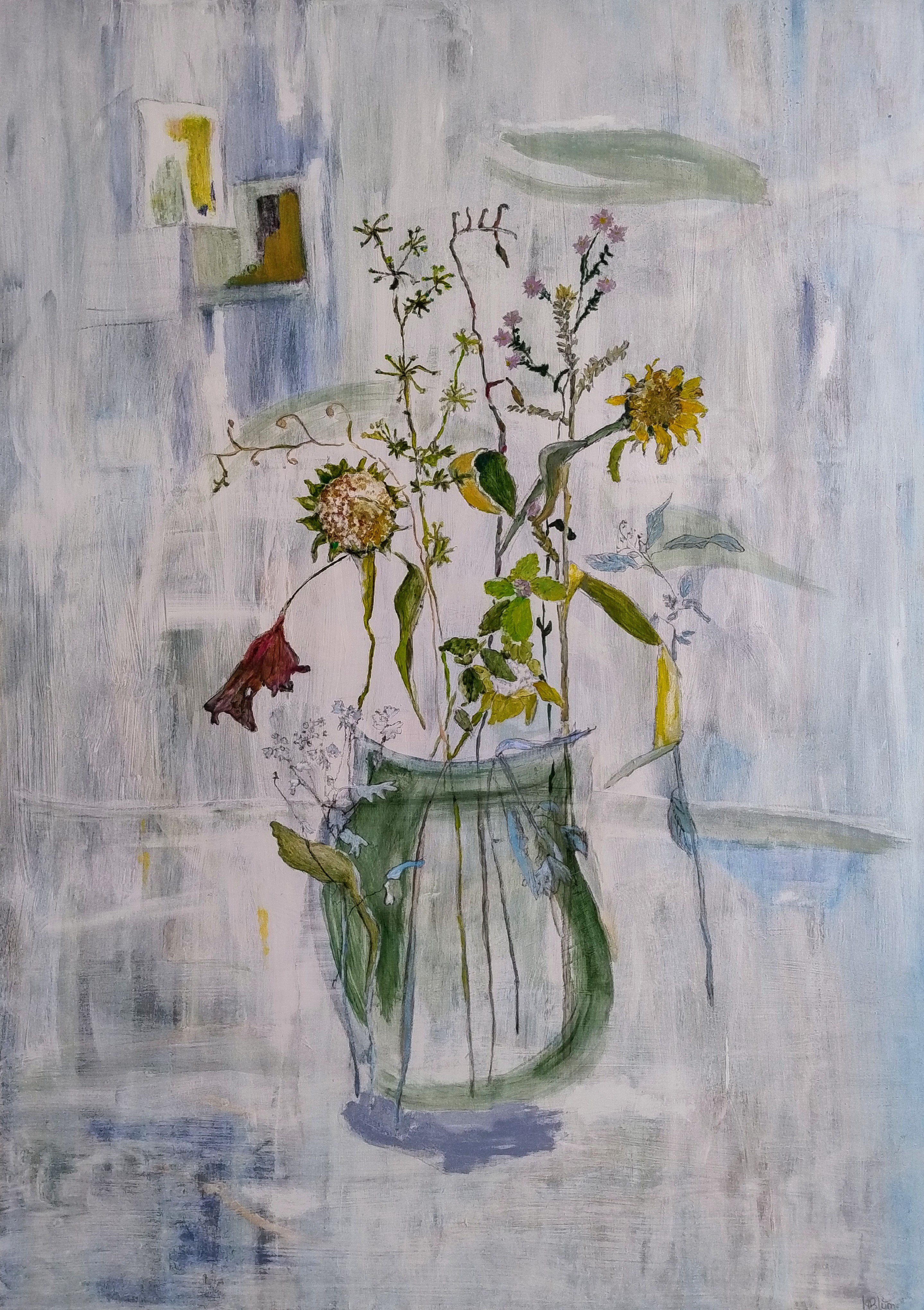 Veldboeket met zonnebloemen