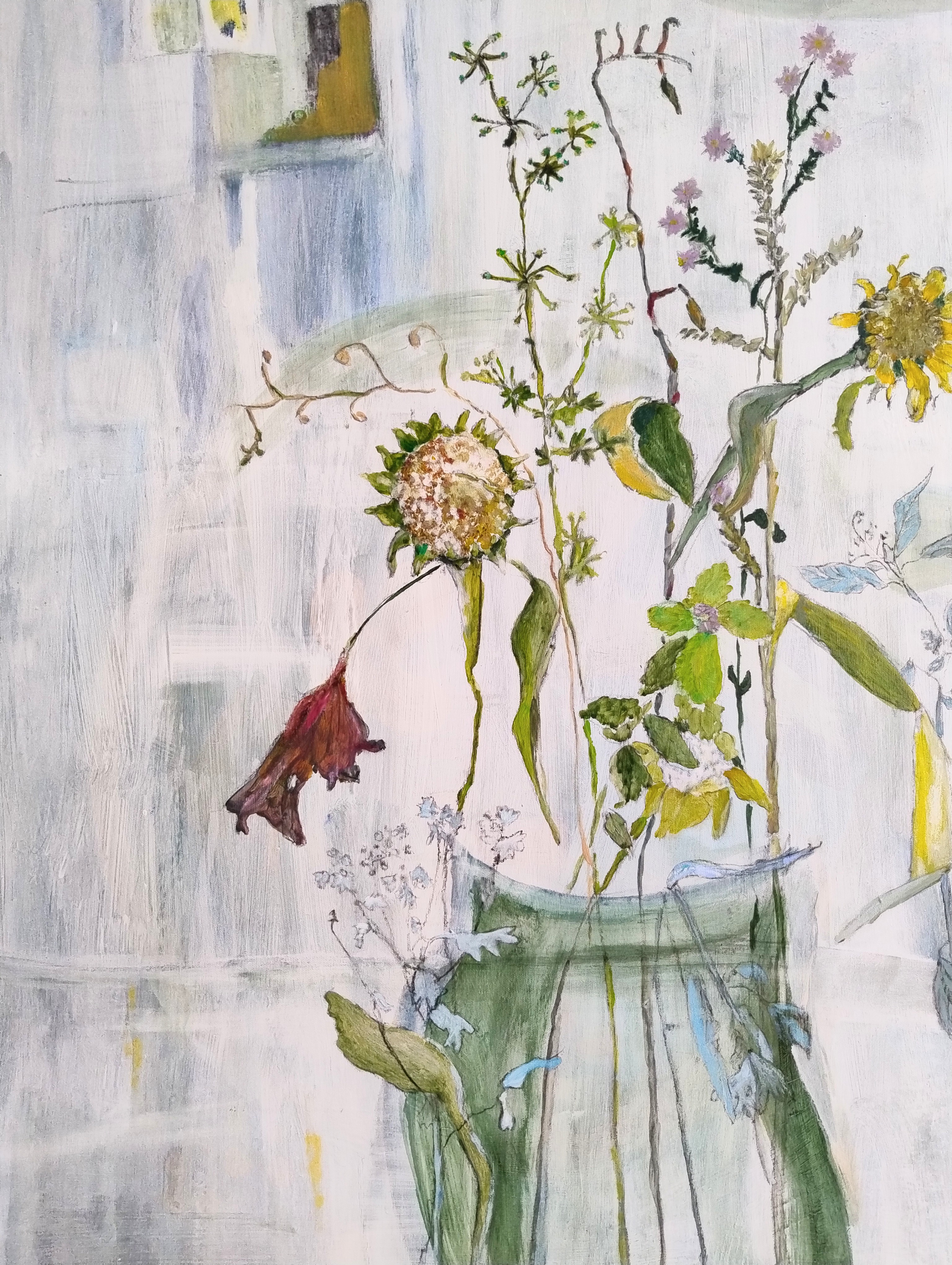Veldboeket met zonnebloemen