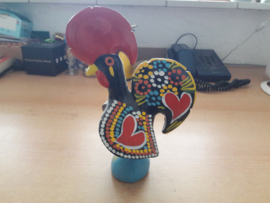 Kip van hout in mooie kleuren