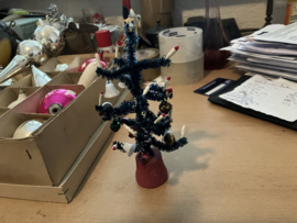 antiek mini kerstboompje
