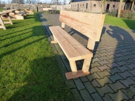 Zitbank robuust (met rugleuning)