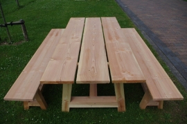 Douglas tuinset Robuuste tafel (Compleet set)