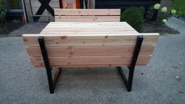 Picknicktafel model 4 metalen stalen onderstel frame