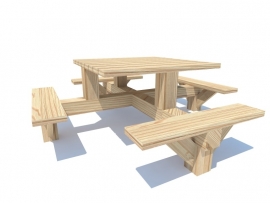 Picknicktafel ''De Wekerommer'' (8pers.)