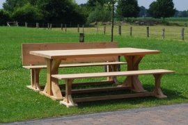 Douglas tuinset landelijke tafel (compleet set)