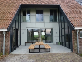 Picknicktafel model 1 metalen stalen onderstel frame