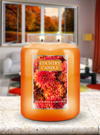 Country Candle Golden Mums & Honeycrisp Large Jar