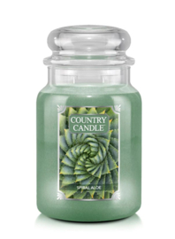 Country Candle Spiral Aloe Large Jar